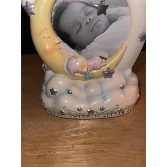 Hallmark Twinkle Twinkle Little Star Baby Photo Frame Moon & Stars - Picture 5 of 12